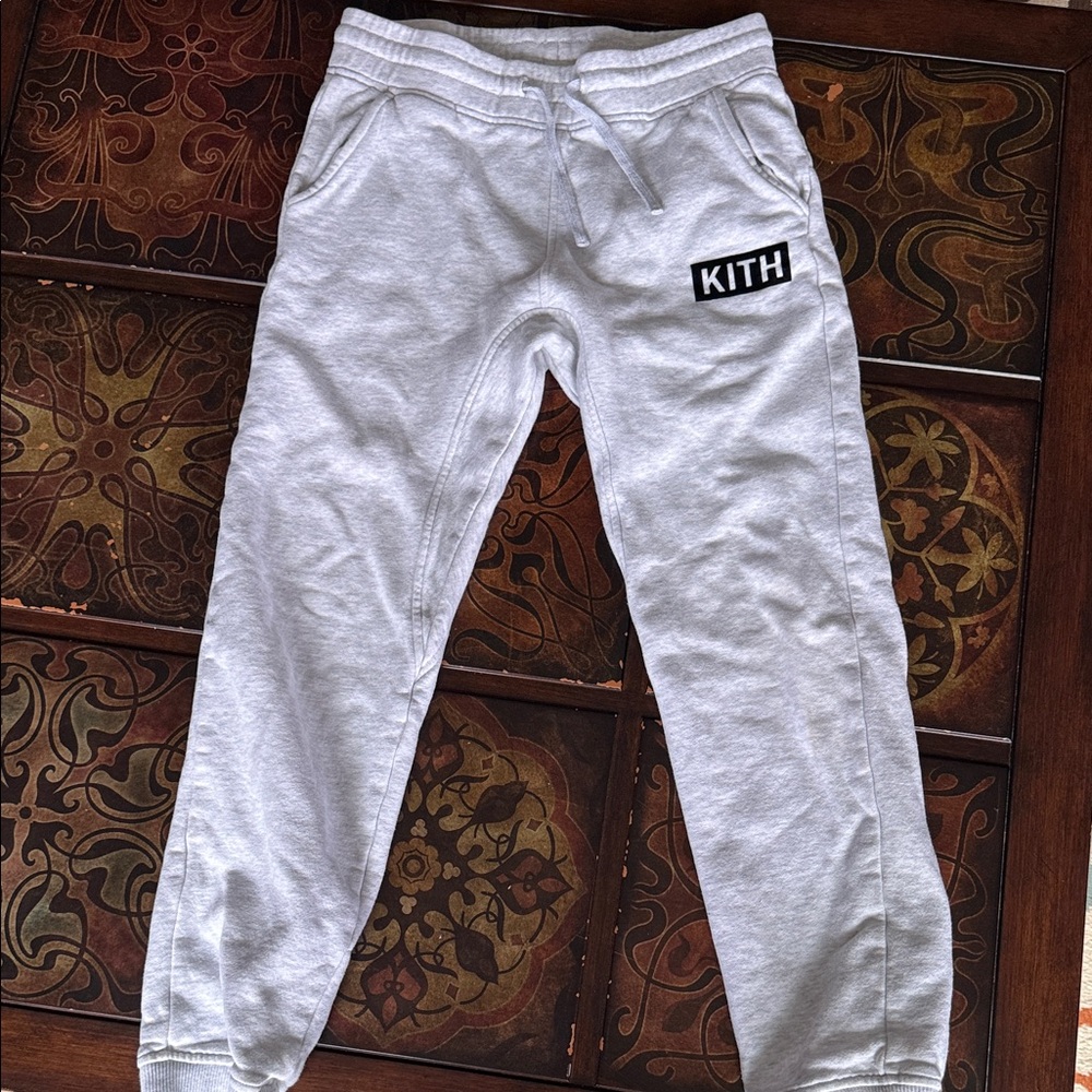 Kith Kids Light Gray Logo Joggers